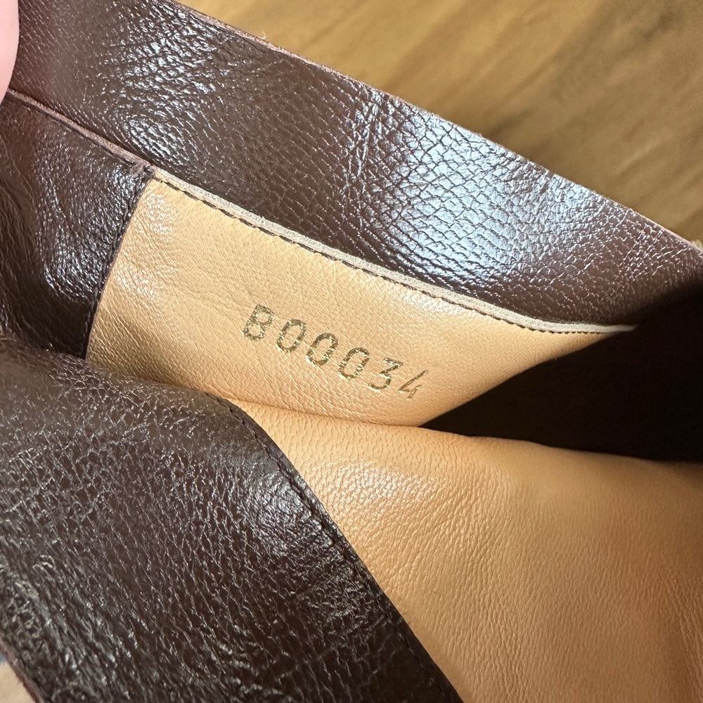 LOUIS VUITTON 🔒 LV Monogram Brown Patent Ankle Boots with Lock Charm Zip Sz 37.5 - Picture 4 of 11